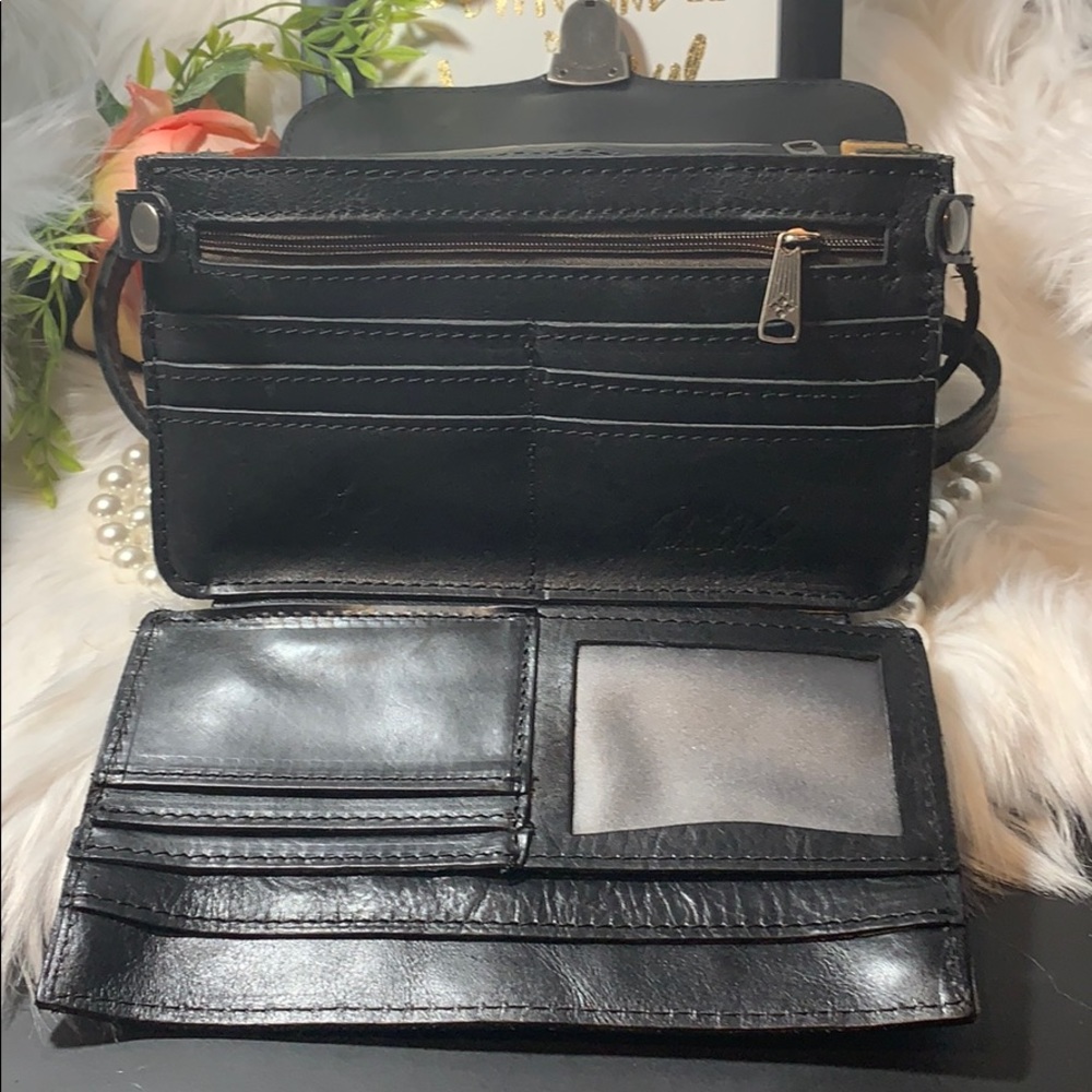 Patricia Nash organizer crossbody purse bag Bianco - Picture 2 of 8